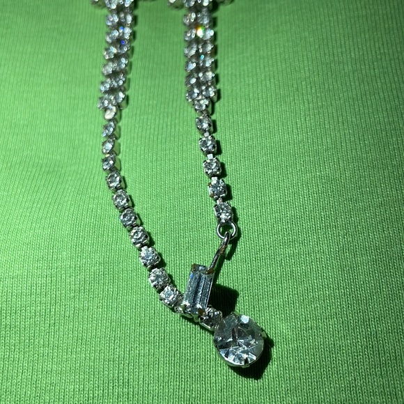 Vintage Sensational 1950’s Carolee 5 Rowed Brilliant Rhinestone Choker. - Picture 6 of 9